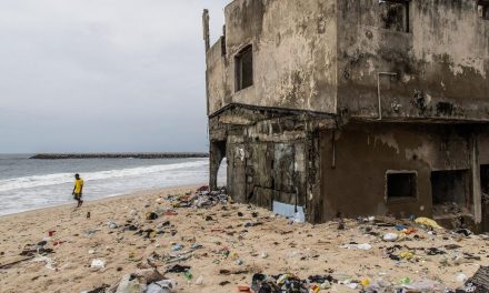 While countries wrangle over who should pay for the climate crisis, a community on Lagos Island is being swallowed by the sea