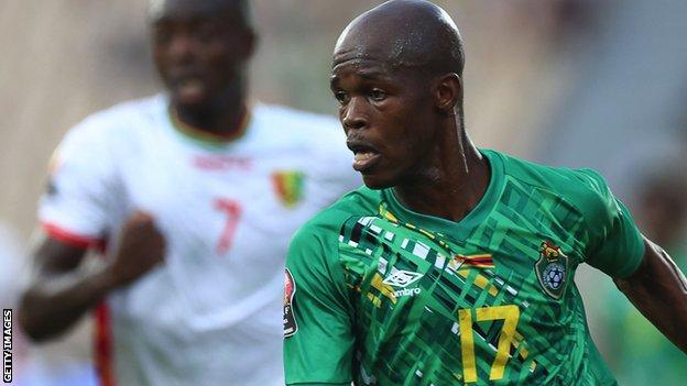 Knowledge Musona in action for Zimbabwe