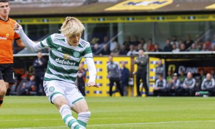 Furuhashi hat-trick spurs Celtic to 9-0 rout of Dundee United