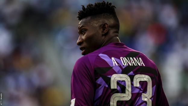 Cameroon goalkeeper Andre Onana