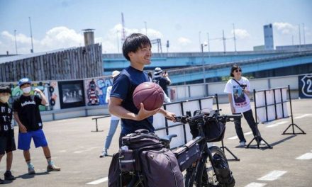 Man cycles across Japan hoping to change views on mental health